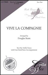 Vive la Compagnie Two-Part choral sheet music cover